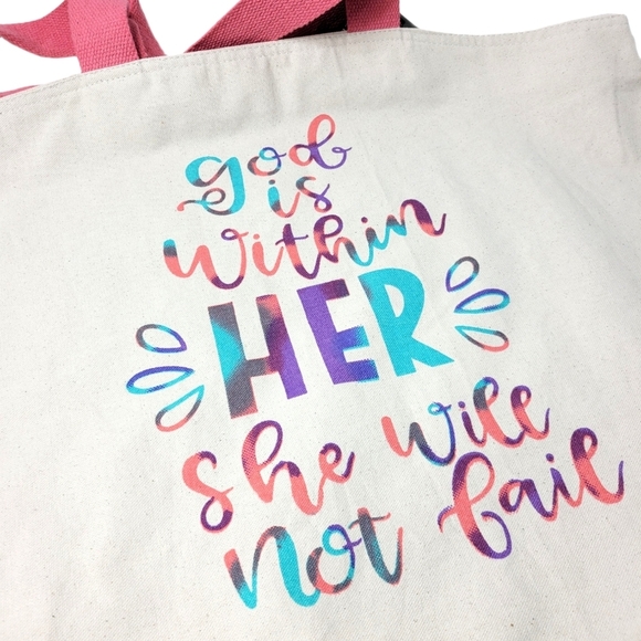 Reusable Large Canvas Tote - Picture 3 of 4